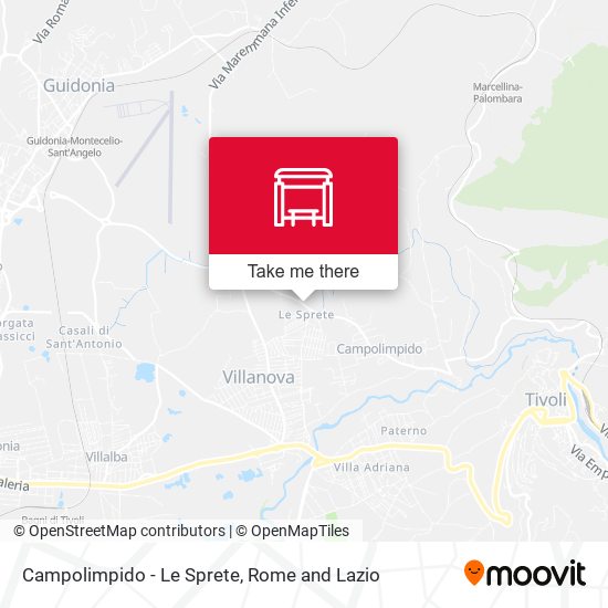 Campolimpido - Le Sprete map