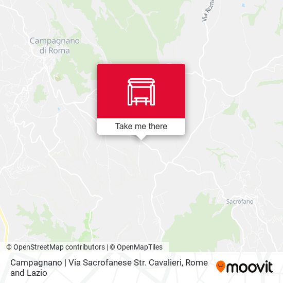 Campagnano | Via Sacrofanese Str. Cavalieri map