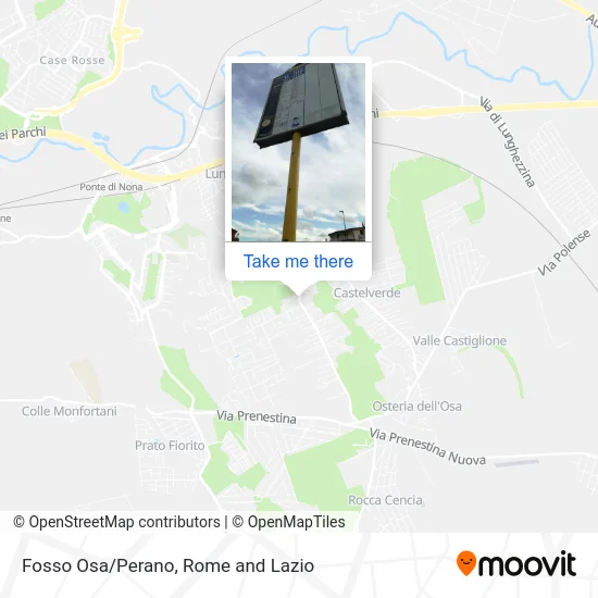 Fosso Osa/Perano map