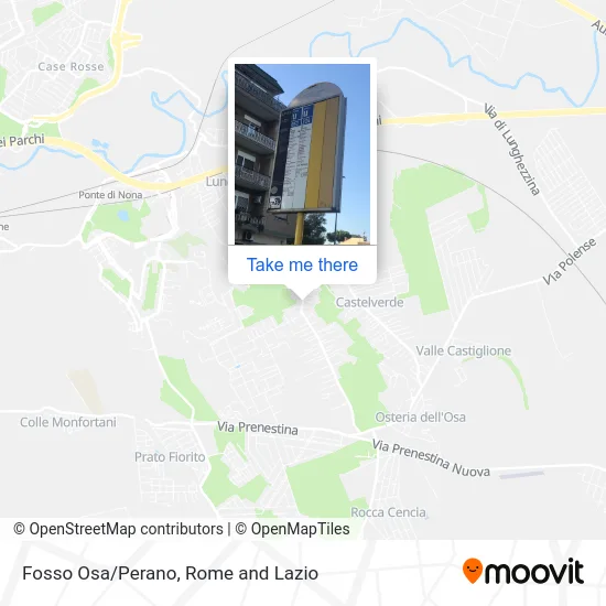 Fosso Osa/Perano map