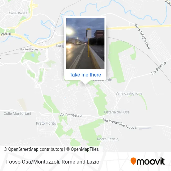 Fosso Osa/Montazzoli map