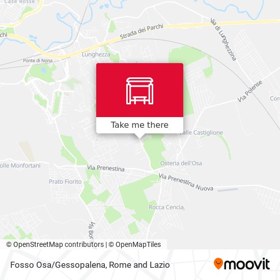 Fosso Osa/Gessopalena map