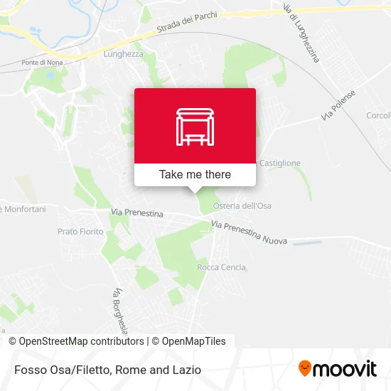 Fosso Osa/Filetto map