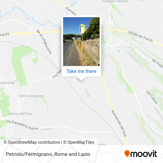 Petriolo/Fermignano map