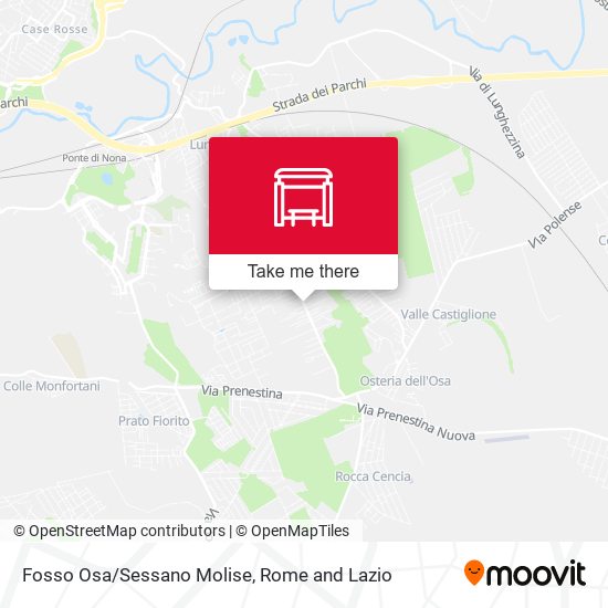 Fosso Osa/Sessano Molise map