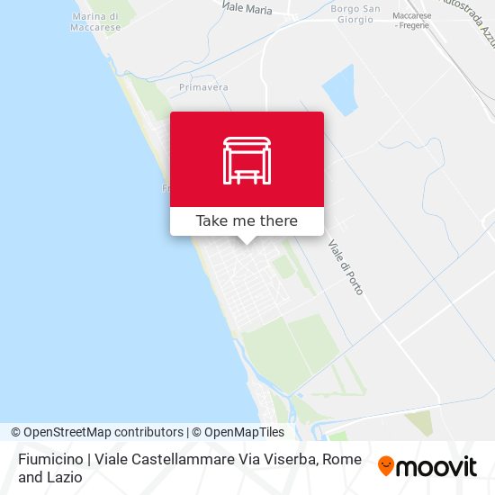 Fiumicino | Viale Castellammare Via Viserba map