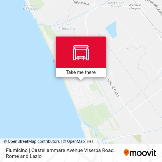 Fiumicino | Castellammare Avenue Viserba Road map
