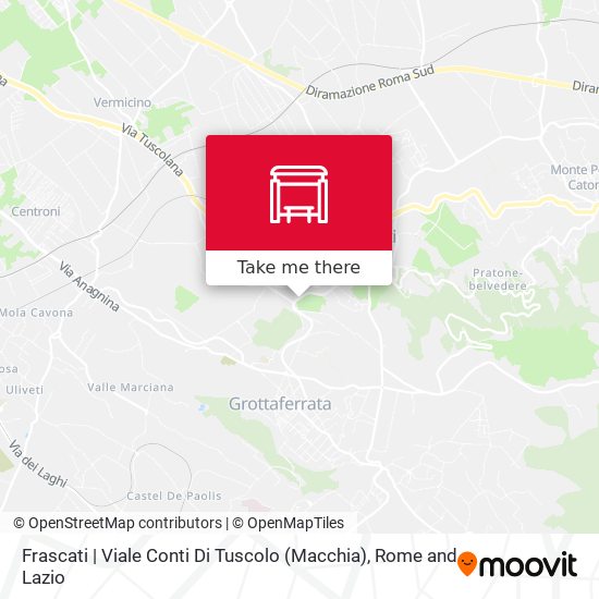 Frascati | Viale Conti Di Tuscolo (Macchia) map