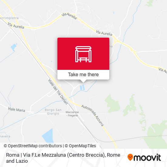 Roma | Via F.Le Mezzaluna (Centro Breccia) map