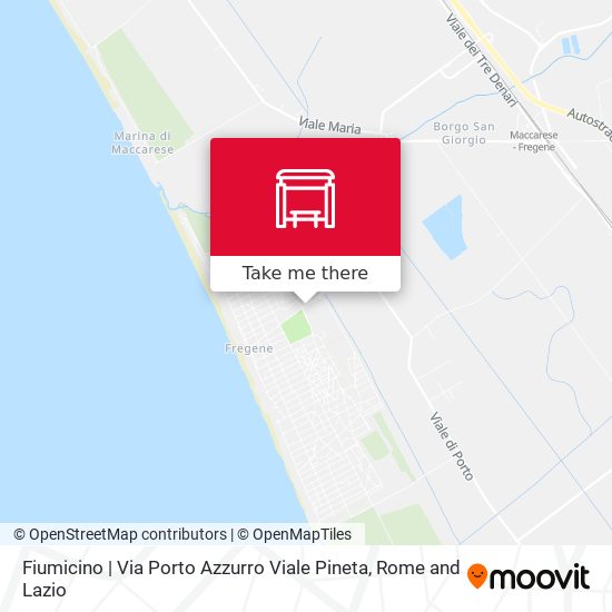 Fiumicino | Via Porto Azzurro Viale Pineta map