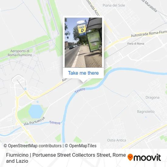 Fiumicino | Portuense Street Collectors Street map
