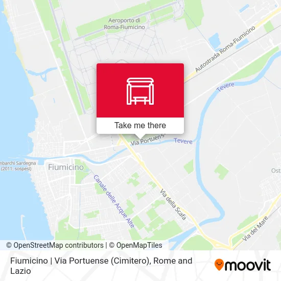 Fiumicino | Portuense Street (Cemetery) map