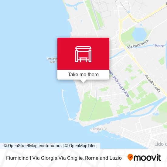 Fiumicino | Giorgis Street Chiglie Street map