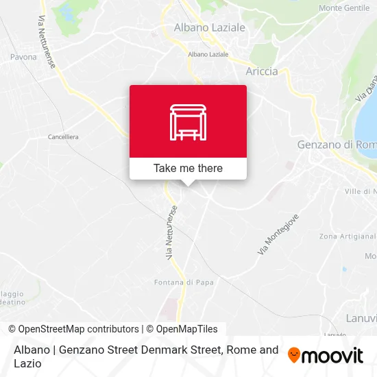 Albano | Genzano Street Denmark Street map
