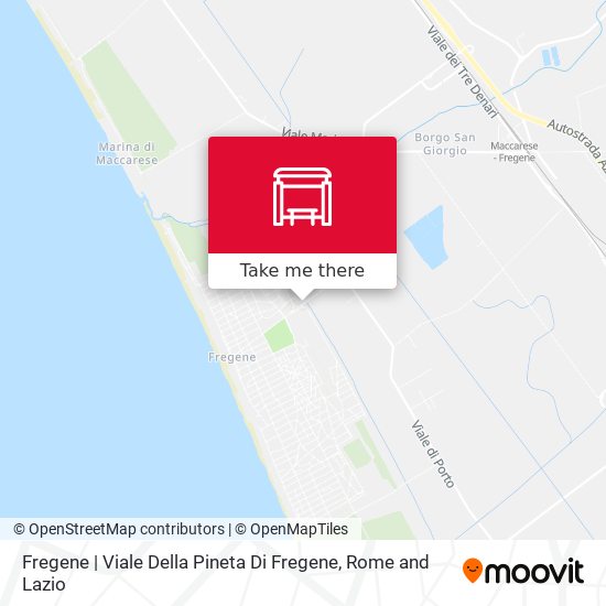 Fregene | Viale Della Pineta Di Fregene map