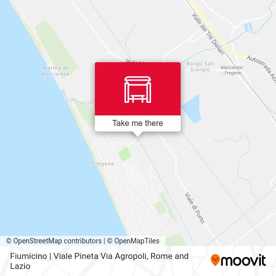 Fiumicino | Pine Avenue Agropoli Street map