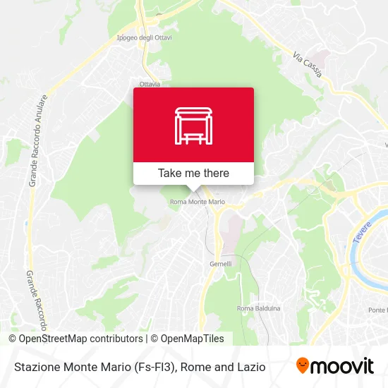 Monte Mario Station (FS-FL3) map