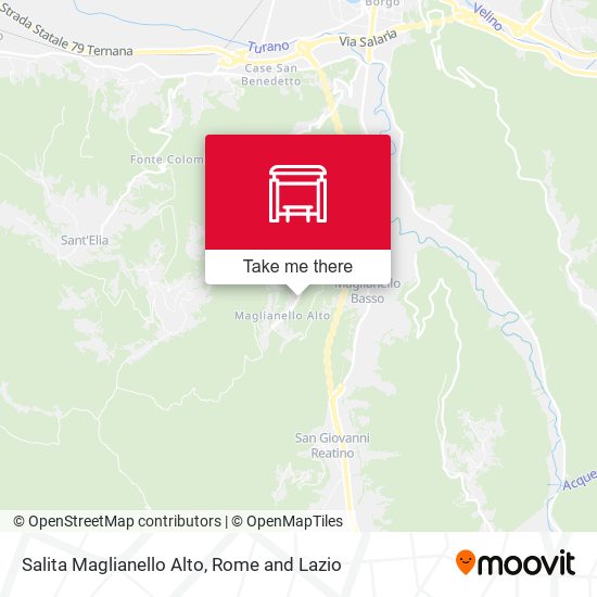 Salita Maglianello Alto map