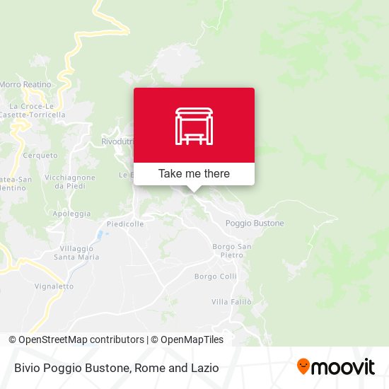 Bivio Poggio Bustone map