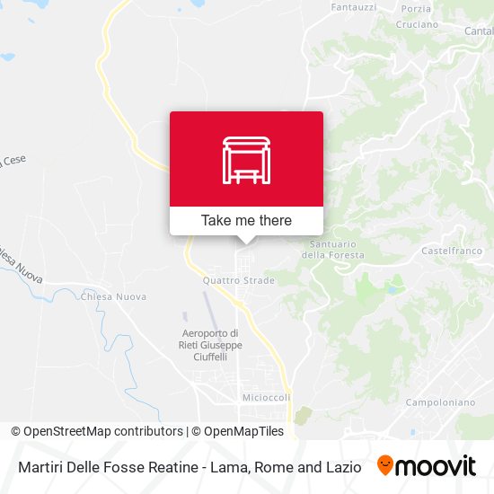 Martiri Delle Fosse Reatine - Lama map