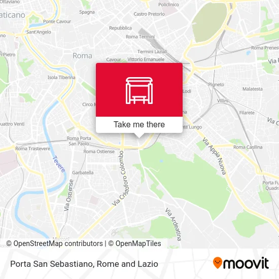 San Sebastiano Gate map