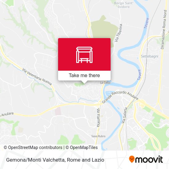 Gemona/Monti Valchetta map