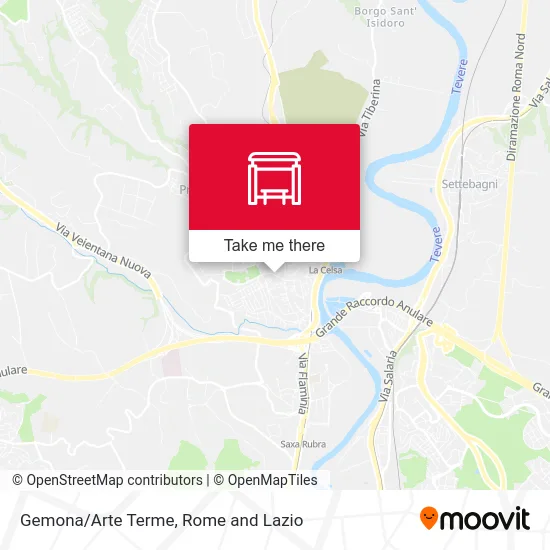 Gemona/Arte Terme map