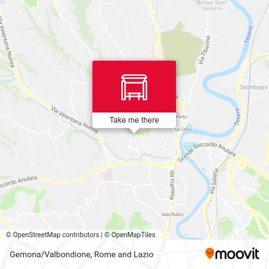 Gemona/Valbondione map