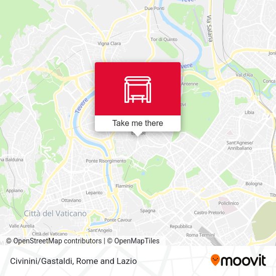 Civinini/Gastaldi map