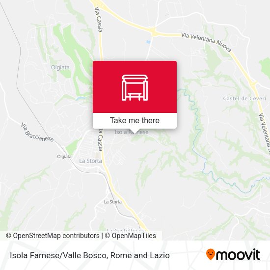 Isola Farnese/Valle Bosco map