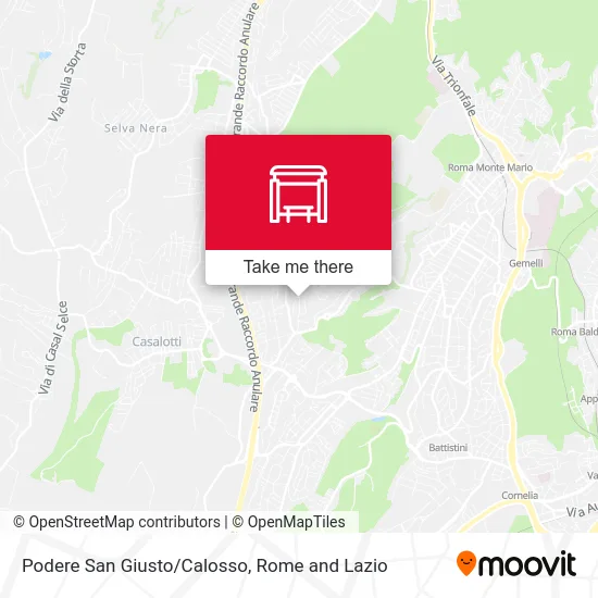 Podere San Giusto/Calosso map