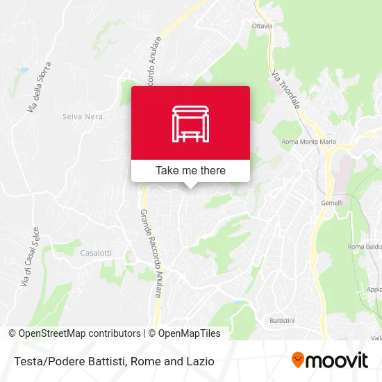 Testa/Podere Battisti map