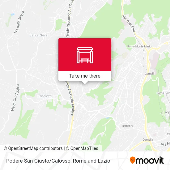 Podere San Giusto/Calosso map