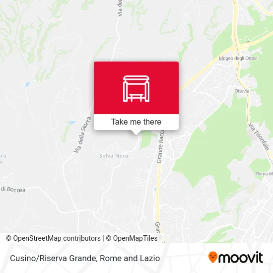 Cusino/Riserva Grande map