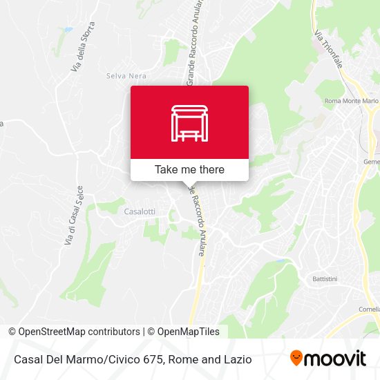 Casal Del Marmo/Civico 675 map