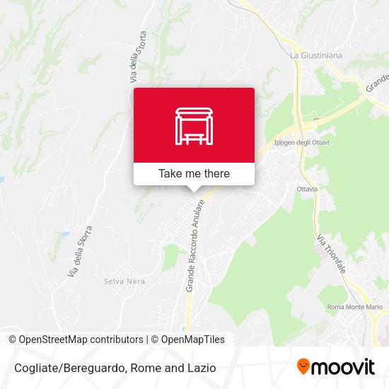 Cogliate/Bereguardo map