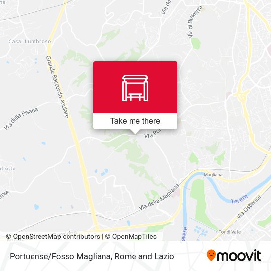 Portuense/Fosso Magliana map