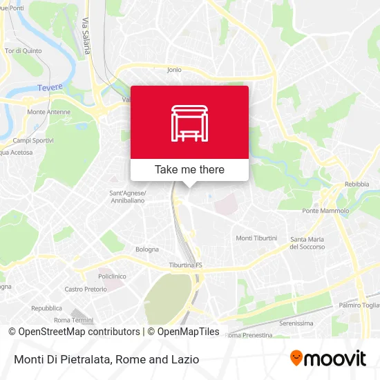 Monti Di Pietralata map