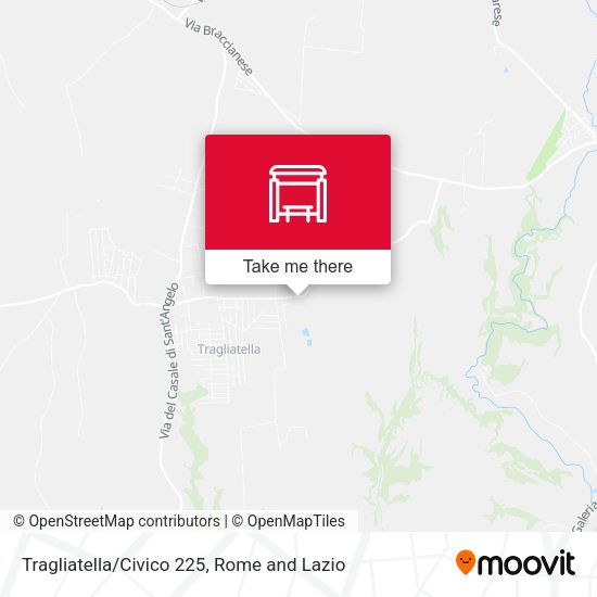 Tragliatella/Civico 225 map