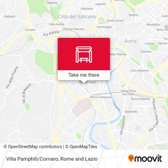 Villa Pamphili/Cornaro map