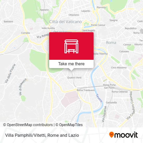 Villa Pamphili/Vitetti map