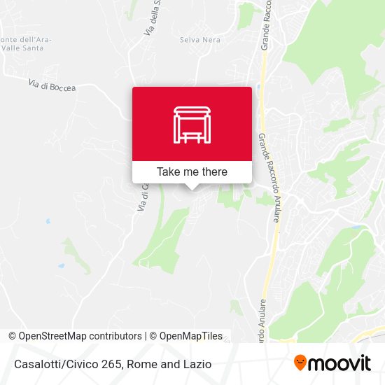 Casalotti/Civico 265 map