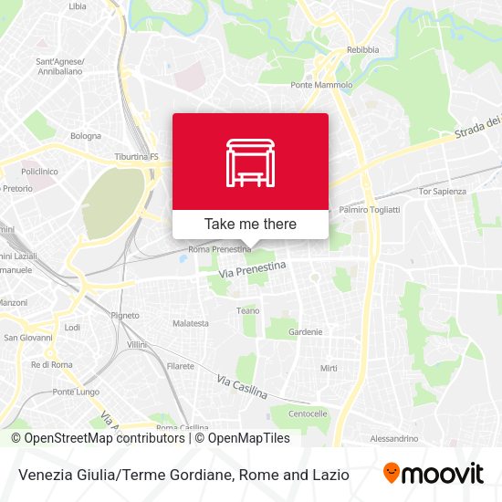 Venezia Giulia/Terme Gordiane map