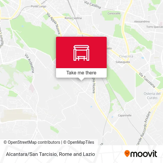 Alcantara/St. Tarcisio map