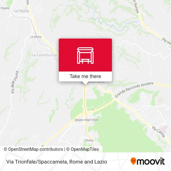 Via Trionfale/Spaccamela map