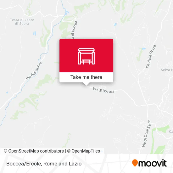 Boccea/Ercole map