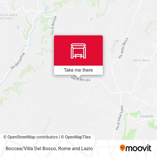 Boccea/Villa Del Bosco map