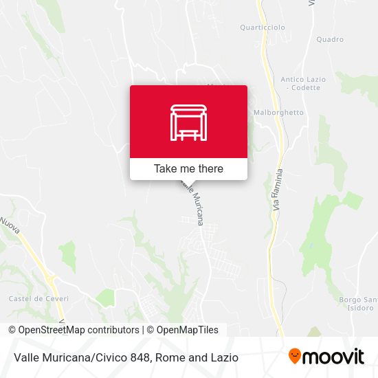 Valle Muricana/Civico 848 map