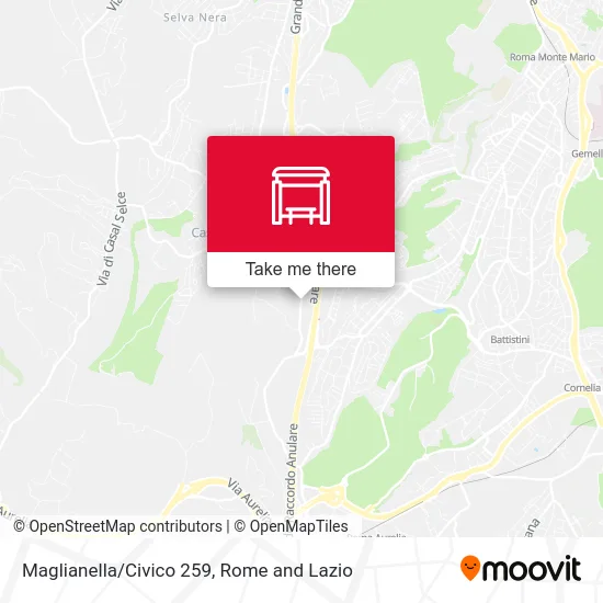 Maglianella/Number 259 map