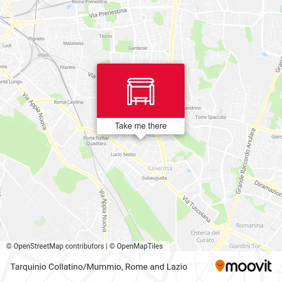 Tarquinio Collatino/Mummio map